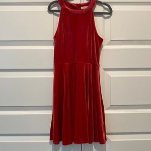 Copper Key (Dillards) Dress (Wore once) Size M Velour Dress